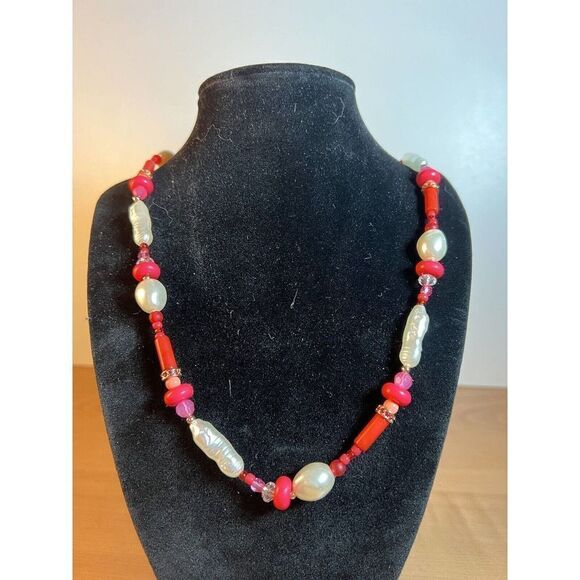 NWT Sugarfix by Baublebar Red Beaded Necklace - Picture 2 of 5